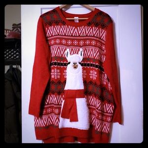 Holiday Llama Sweater!